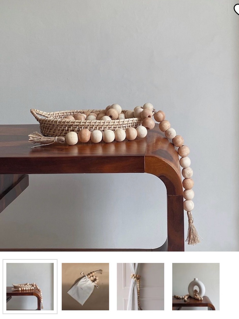 West Elm Osmos Studio Farmhouse Wooden Beads